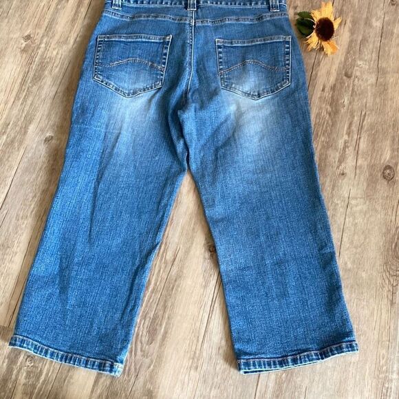 Vintage Sailor Nautical Capri Length Jeans Size 6 - Picture 2 of 11